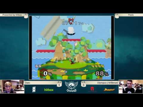 Olympus - Darc (Jigglypuff) vs Milkman (Fox) - SSBM Pools - Smash Melee