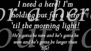 Holding Out For A Hero - Frou Frou - Lyrics