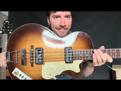 Hofner Club Bass / T20 1966 - neck reset, fretjob & more image 24