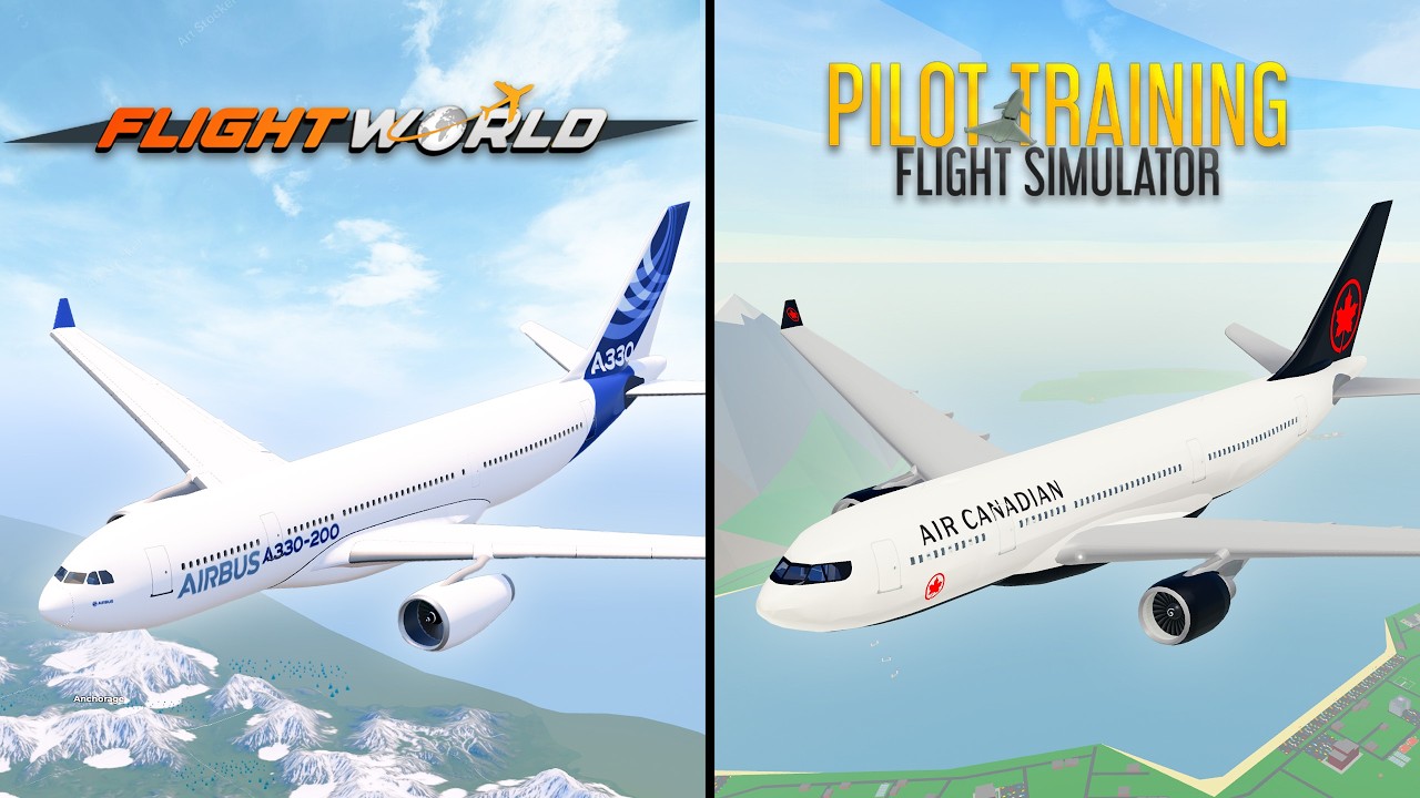PTFS vs FLIGHT WORLD - Roblox