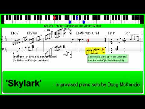 Skylark - Hoagy Carmichael piano tutorial