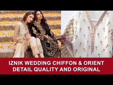 Iznik Pearl Opal Wedding Suit and Orient 239B Linen Winter 2017 - Pakistani Branded Dresses 2017