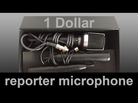 Cheap ENG reporter, interview microphone. 1 dollar UHER M517