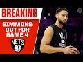 Ben Simmons Ruled Out For Game 4 vs Celtics | CBS Sports HQ