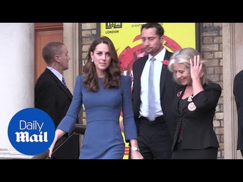 Duchess of Cambridge, Kate Middleton, leaves Imperial War Museum
