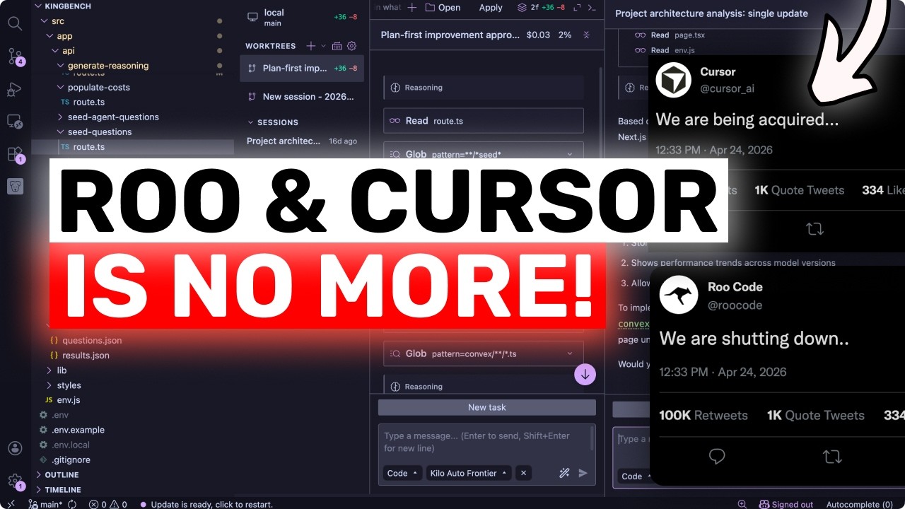 RIP Roo & Cursor: END OF AN ERA!