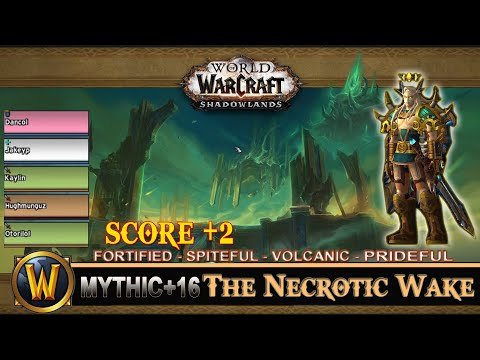 The Necrotic Wake Mythic 16 Fortified Spiteful Volcanic Prideful Prot Paladin Shadowlands