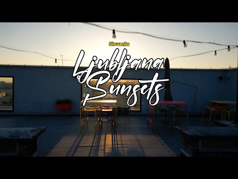 Ljubljana Sunsets Eslovênia 4k Drone