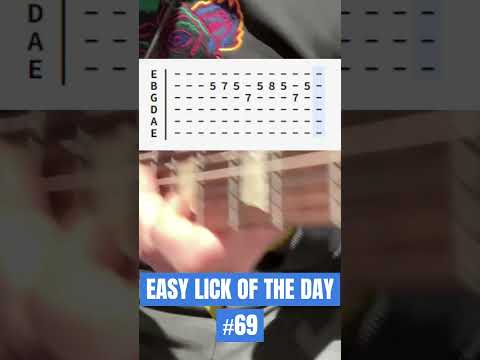 Easy Guitar Lick Of The Day #69  #guitar #lick #shorts