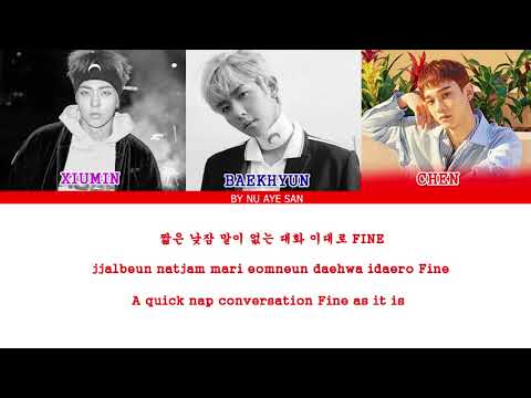 EXO-CBX (첸백시) – Lazy (휴일) Lyrics (Color Coded Lyrics_Ham_Rom_Eng)