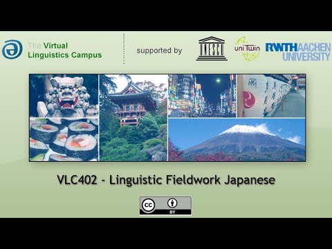 VLC402 - Linguistic Fieldwork Japanese
