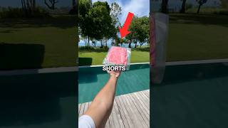 Esse shorts dissolve na água