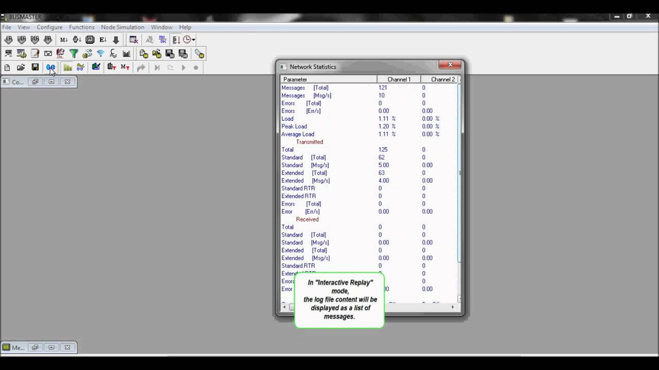 BUSMASTER - Log and Replay