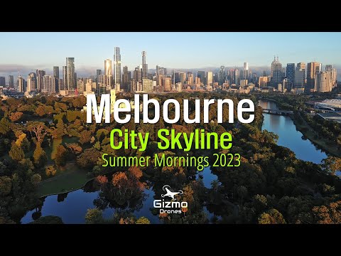 Melbourne City Skyline - Summer Mornings 2023 - Autel Nano+ and Lite+