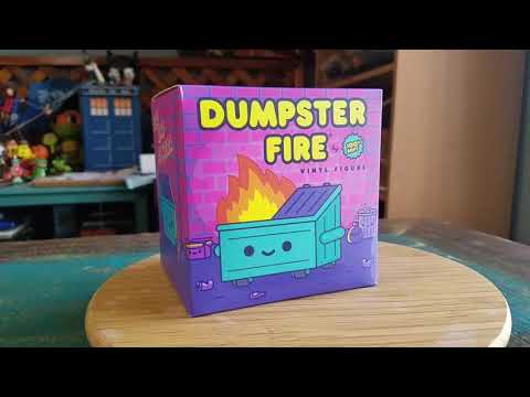 Dumpster Fire 100% Soft Vinyl Figure Designer Toy Review