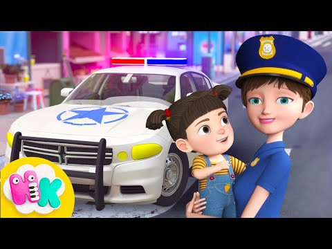 En Politibil 🚓 Politibilsangen 🚔 HeyKids - Barnesanger på Norsk