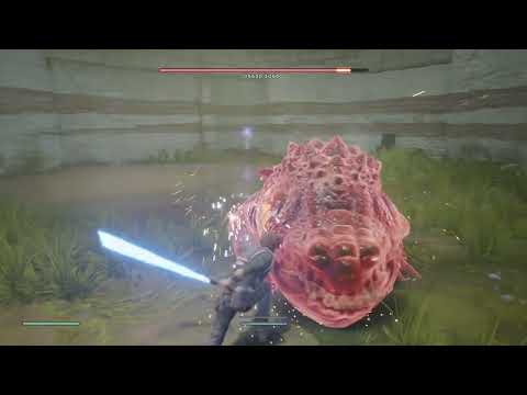Star Wars Jedi: Fallen Order - Oggdo Bogdo fight: Jedi Grandmaster difficulty, first try
