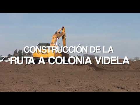 Construcción Ruta  a Colonia Videla