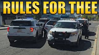 University of NM Police FACE WRONG WAY WHILE DETAINING SOMEONE ¯\_(ツ)_/¯