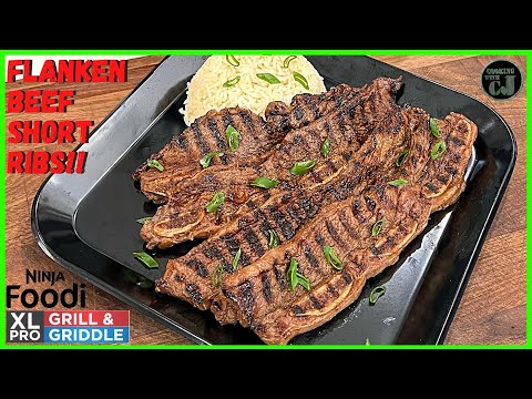 NINJA FOODI GRILL FLANKEN BEEF SHORT RIBS WITH AN...