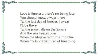 Cliff Richard - Snowfall on the Sahara Lyrics
