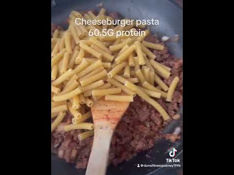 Cheeseburger pasta. 60.5 grams protein 💪. #shorts #slimmingworldrecipes #gymfood