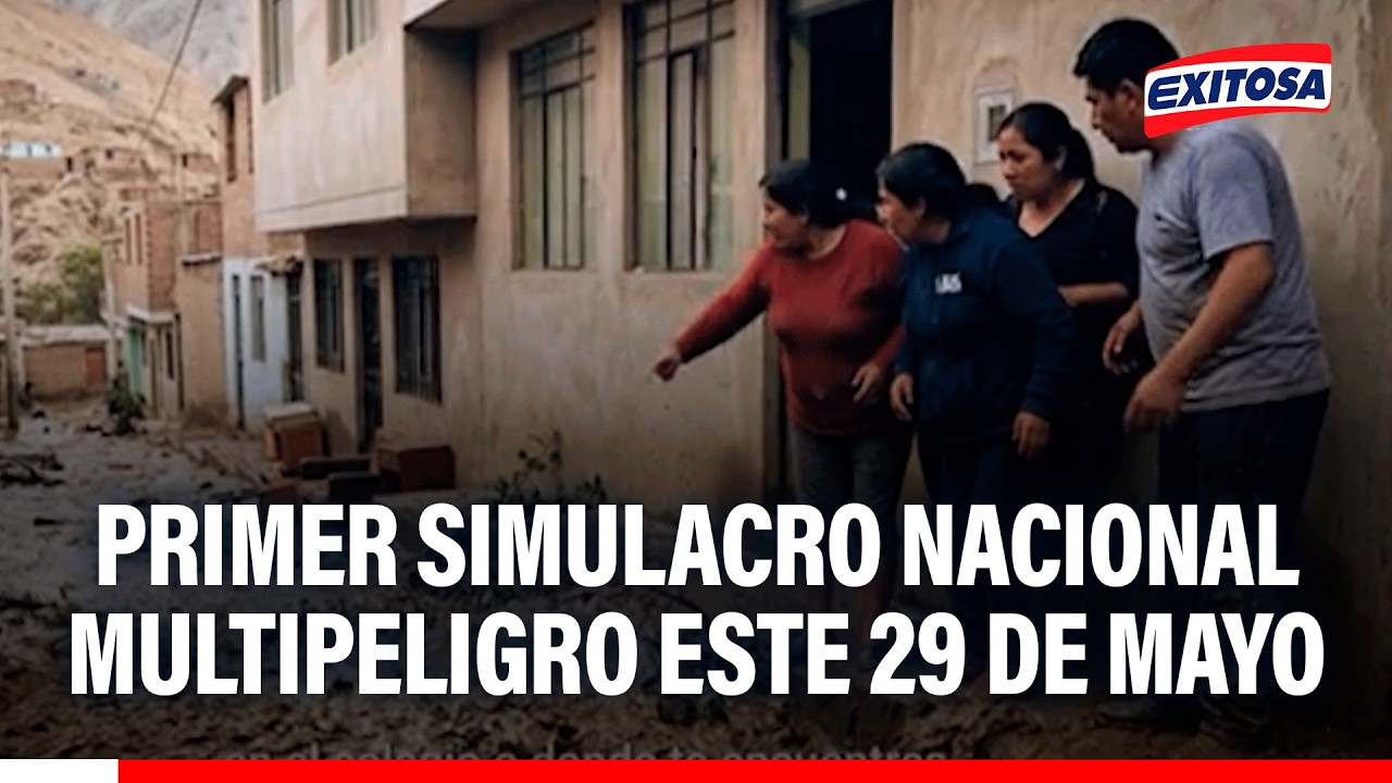 🔴🔵 INDECI exhorta a la ciudadanía a participar del simulacro nacional multipeligro este 29 de mayo
