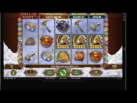 How to play Hall of Gods - Multiple Feature games and Free spins
