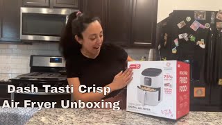 DASH TASTI CRISP ELECTRIC AIR FRYER OVEN 2.6 QT UNBOXING