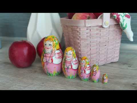 Миниатюра изображения товара Матрешка сувенирная Брестская Фабрика Сувениров Девушка с цветами в косичке 5019