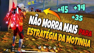 𝗙𝗥𝗘𝗘 𝗙𝗜𝗥𝗘: COMO PARAR DE PERDER PONTOS PARA ESTRATÉGIA DA MOTINHA COM ESSA DICA PARA PEGAR MESTRE