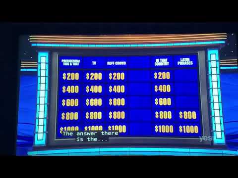 Jeopardy, Amy Schneider Day 6 - 1st Daily Double (11/24/21)