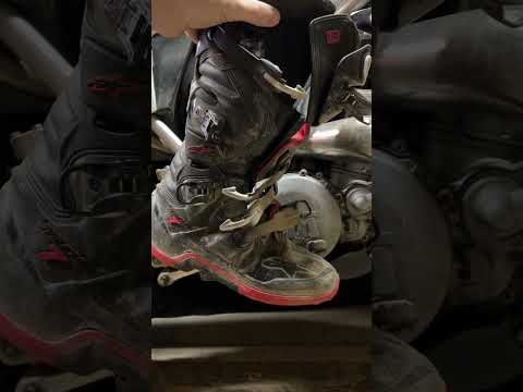 How to shift and brake with motocross boots.