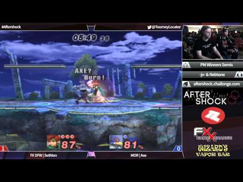 Aftershock PM - FX DFW Sethlon (Roy) vs MOR Axe (Pikachu, Falco, Fox) - Top 8 Winners