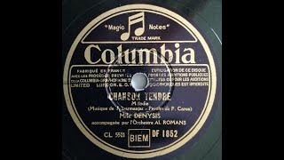 Germaine Denysis « chanson tendre » 1935
