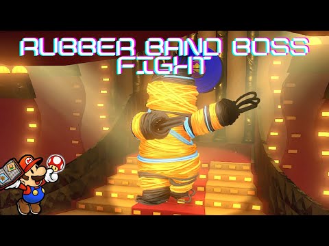 Paper Mario The Origami King - Part - 14   Rubber Band Boss fight