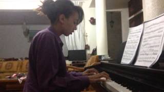 Salma joue le Rondo de la Sonate N°8 de Beethoven