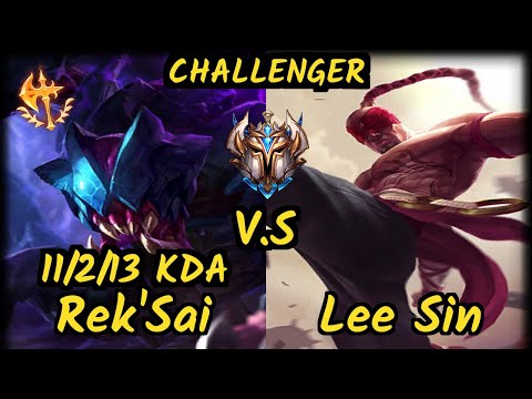 Nji (REK'SAI) vs LEE SIN - 11/2/13 KDA JUNGLE CHALLENGER GAMEPLAY - EUW