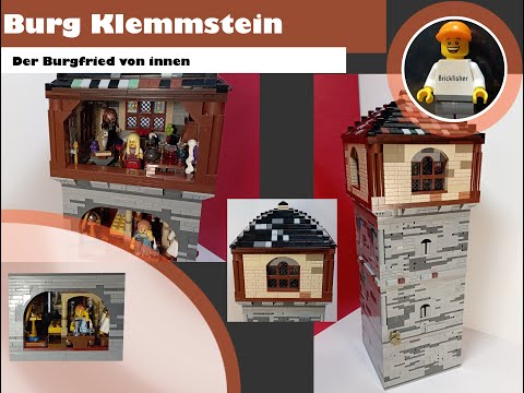 Brickfishers Burgen MOC Teil 17 (LEGO, BlueBluebrixx etc.): Der Burgfried  - Innenausbau