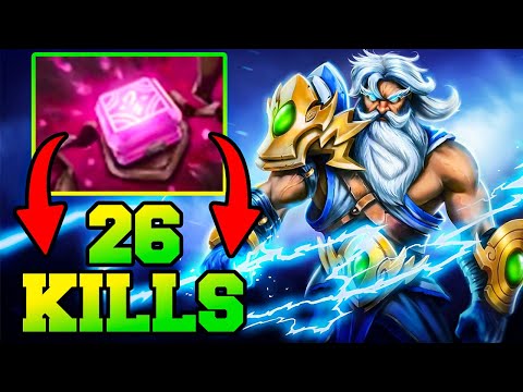 7.34 Mid Meta Zeus With 26 Kills !! Zeus Dota 2 Guide Update Tutorial Gameplay Carry Support