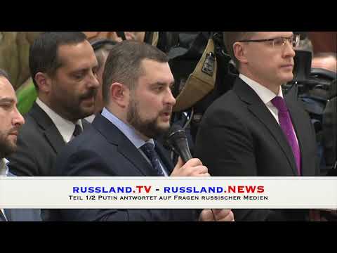 Putin antwortet auf Fragen russischer Medien