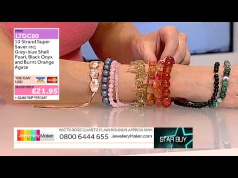 JewelleryMaker LIVE (MIMO) 16/02/14  Pearls and Tanzanite Beads