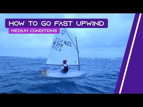 OPTIMIST SAILING - How To Go Fast Upwind | [Medium Conditions]