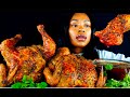 ASMR Whole Rotisserie Chicken Mukbang With Nuclear Fire Cheese Sauce No Talking Eating Sounds