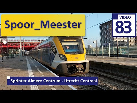 (4K) Dutch Train Cabview NS | Rij mee met de MACHINIST van Almere Centrum naar Utrecht Centraal (83)