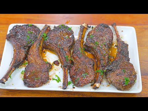 Honey Butter Garlic Glazed LAMB CHOPS