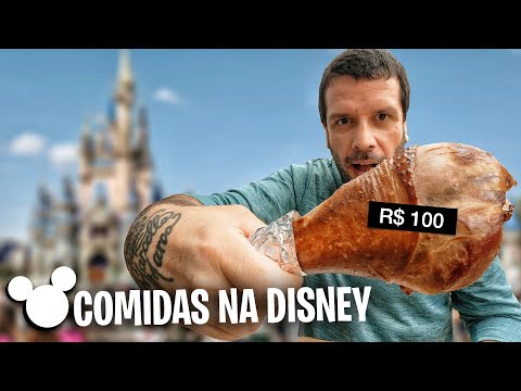 Um dia inteiro provando comidas na menor DISNEY do mundo 😮
