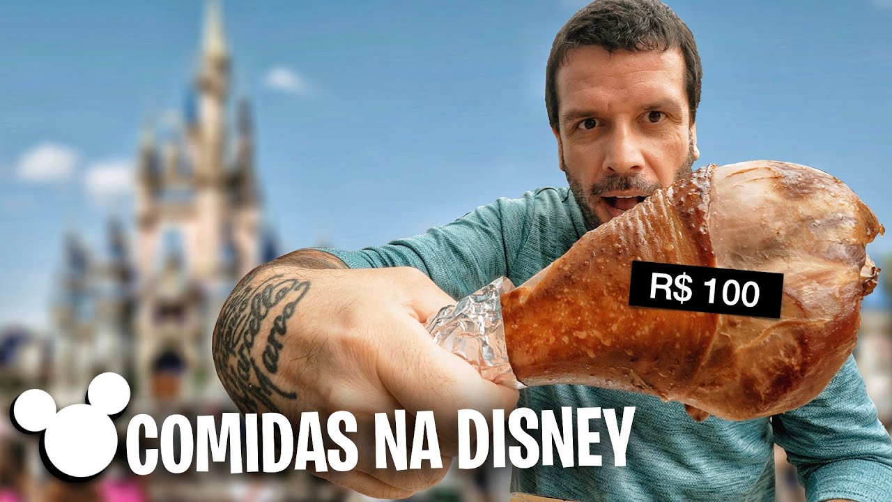 Um dia inteiro provando comidas na menor DISNEY do mundo 😮