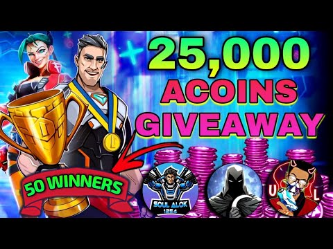 25,000 Acoins Special Giveaway ❤️ ft. @soulalok12e4 @ULTTRALEGEND || Mech Arena