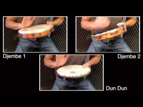 African Rhythms For Pandeiro Example 1: Jaa